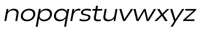 Neue Reman Sans Semi Expanded Italic Font LOWERCASE