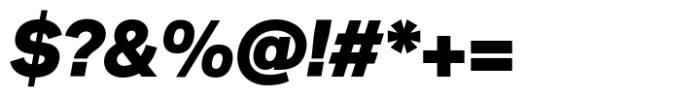 Neue Singular D Black Italic Font OTHER CHARS