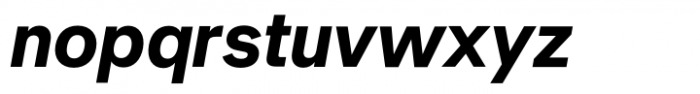 Neue Singular D Bold Italic Font LOWERCASE
