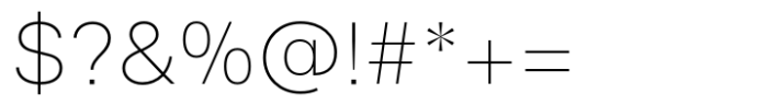 Neue Singular D Extra Thin Font OTHER CHARS