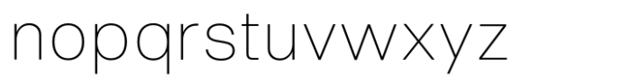 Neue Singular D Extra Thin Font LOWERCASE