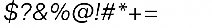Neue Singular D Light Italic Font OTHER CHARS