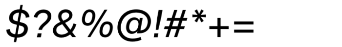 Neue Singular D Regular Italic Font OTHER CHARS