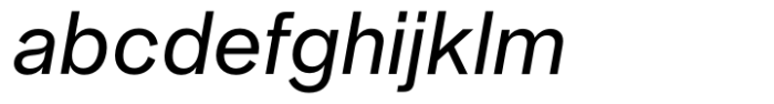 Neue Singular D Regular Italic Font LOWERCASE