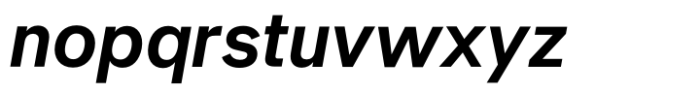 Neue Singular D Semi Bold Italic Font LOWERCASE