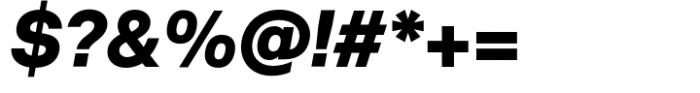 Neue Singular H Extra Bold Italic Font OTHER CHARS
