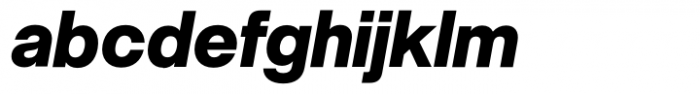 Neue Singular H Extra Bold Italic Font LOWERCASE