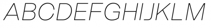 Neue Singular H Extra Thin Italic Font UPPERCASE