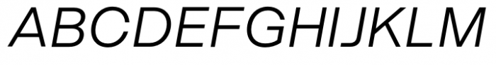 Neue Singular H Light Italic Font UPPERCASE