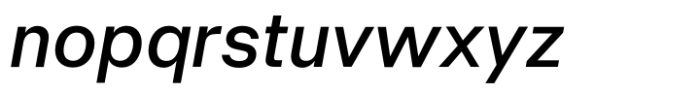 Neue Singular H Medium Italic Font LOWERCASE