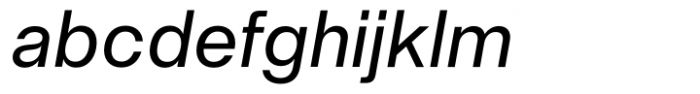 Neue Singular H Regular Italic Font LOWERCASE