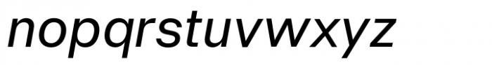 Neue Singular H Regular Italic Font LOWERCASE