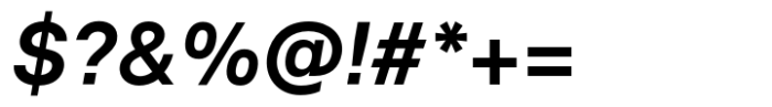Neue Singular H Semi Bold Italic Font OTHER CHARS