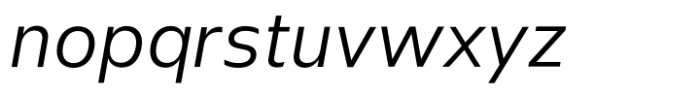 Neue Singular V Light Italic Font LOWERCASE