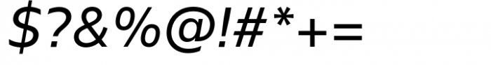 Neue Singular V Regular Italic Font OTHER CHARS