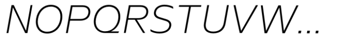 Neue Singular V Thin Italic Font UPPERCASE