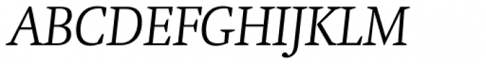 Neue Swift Pro Light Italic Font UPPERCASE
