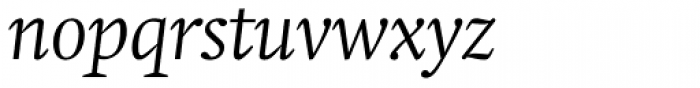 Neue Swift Pro Light Italic Font LOWERCASE