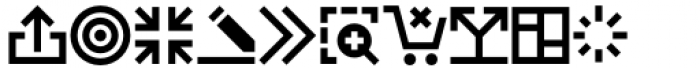 Neue UXUI Icons Bold Font UPPERCASE