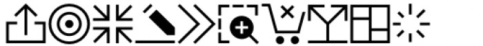 Neue UXUI Icons Light Font UPPERCASE
