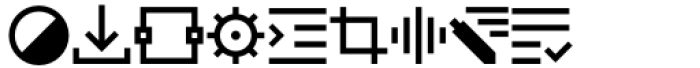 Neue UXUI Icons Medium Font UPPERCASE