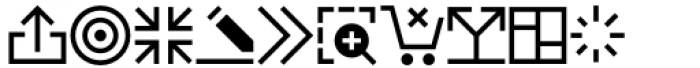 Neue UXUI Icons Regular Font UPPERCASE