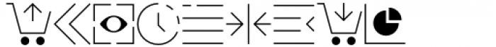 Neue UXUI Icons Thin Font LOWERCASE