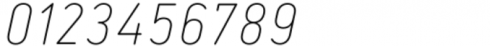 Neue Vektor CNC Thin Italic Font OTHER CHARS