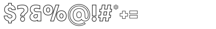 Neue York Outline Font OTHER CHARS