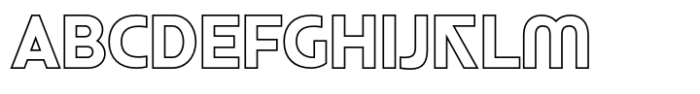 Neue York Outline Font UPPERCASE