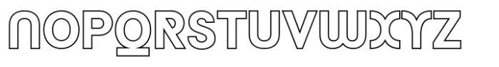 Neue York Outline Font UPPERCASE