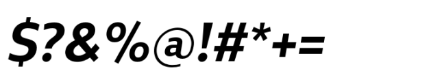 NeueType Bold Italic Font OTHER CHARS