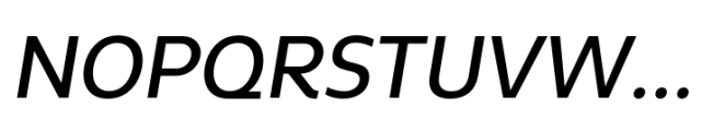 NeueType Medium Italic Font UPPERCASE