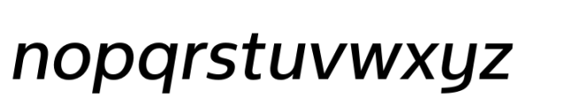 NeueType Medium Italic Font LOWERCASE