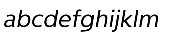 NeueType Regular Italic Font LOWERCASE