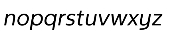 NeueType Regular Italic Font LOWERCASE