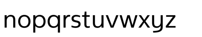 NeueType Regular Font LOWERCASE