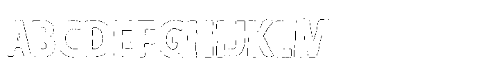 Neuev Juanto  Outline Regular Font UPPERCASE