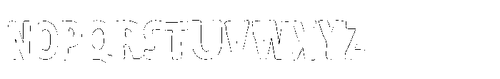 Neuev Juanto  Outline Regular Font UPPERCASE