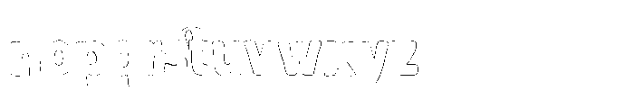 Neuev Juanto  Outline Regular Font LOWERCASE