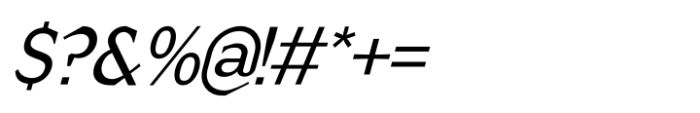 Neuhade Regular Italic Font OTHER CHARS