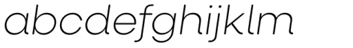 Neulis Alt Extra Light Italic Font LOWERCASE