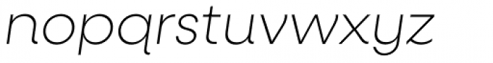 Neulis Alt Extra Light Italic Font LOWERCASE