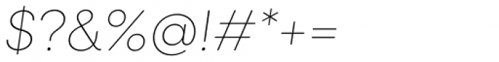 Neulis Thin Italic Font OTHER CHARS