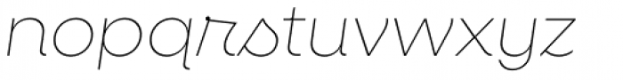 Neulis Thin Italic Font LOWERCASE
