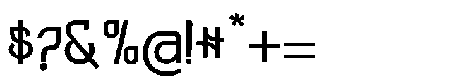 Neumonics Font OTHER CHARS