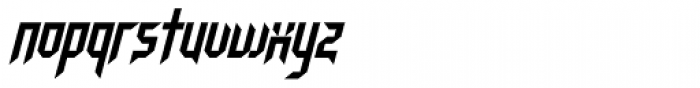 Neuntotter AOE Oblique Font LOWERCASE