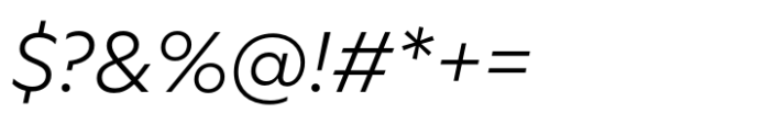Neurath Light Italic Font OTHER CHARS