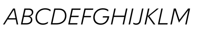 Neurath Light Italic Font UPPERCASE