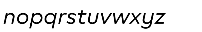 Neurath Regular Italic Font LOWERCASE